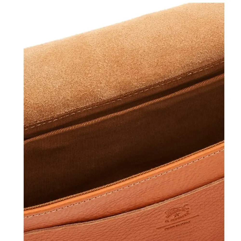 Il Bisonte Fausta Small Caramel Leather Crossbody Bag - Picture 2 of 8
